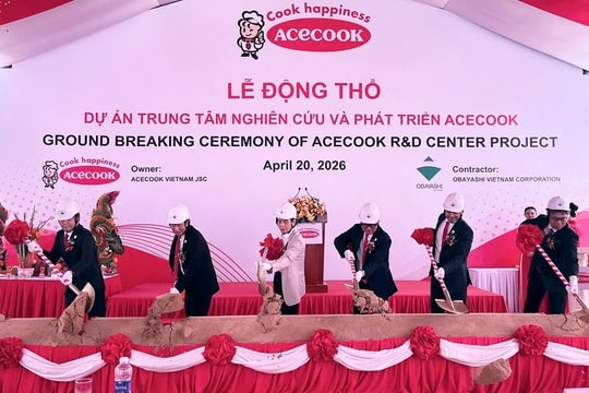 Acecook Việt Nam tổ chức lễ động thổ dự án Trung tâm R&D mới