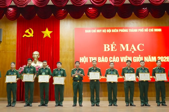 Bộ đội Biên phòng TP.HCM bế mạc Hội thi Báo cáo viên giỏi năm 2026