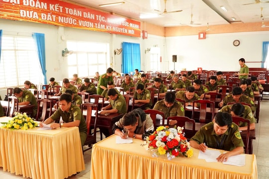 Phường Thuận Giao tổ chức hội thi lực lượng tham gia bảo vệ an ninh trật tự ở cơ sở giỏi