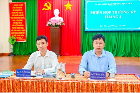 Phường Rạch Dừa có tỷ lệ hồ sơ nộp trực tuyến đạt 100%