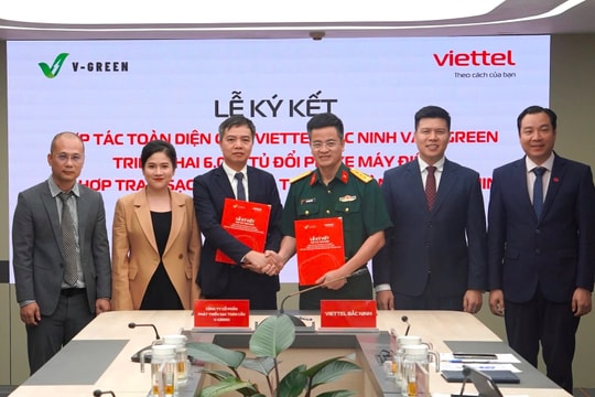 V-Green hợp tác với Viettel Bắc Ninh triển khai 6.000 tủ đổi pin xe máy điện