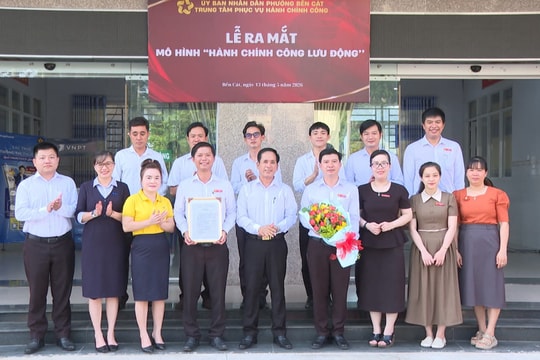 Bến Cát ra mắt Mô hình “Hành chính công lưu động”