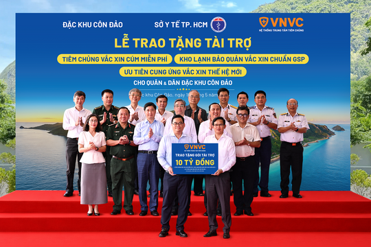 VNVC trao tặng gói tài trợ hơn 10 tỷ đồng cho Đặc khu Côn Đảo