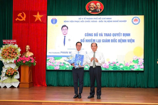 PGS.TS.BS.CKII Phan Minh Hoàng tiếp tục là Giám đốc Bệnh viện Phục hồi chức năng - Điều trị bệnh nghề nghiệp
