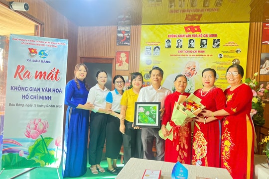 Xã Bàu Bàng ra mắt “Không gian văn hóa Hồ Chí Minh”