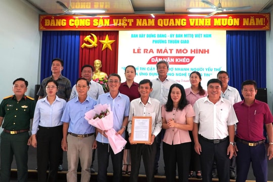 Phường Thuận Giao ra mắt mô hình "Dân vận khéo"