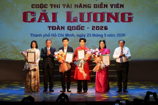 Trao 4 giải Nhất trong cuộc thi Tài năng Diễn viên Cải lương toàn quốc 2026