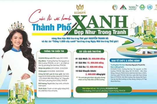 Phát động cuộc thi vẽ tranh toàn quốc kết hợp dự án trồng 1.000 cây xanh