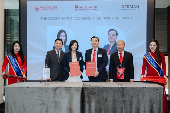 Agribank chi nhánh TP.HCM ký kết hợp tác chiến lược với Nha khoa German và Vias Vân Phong Resort