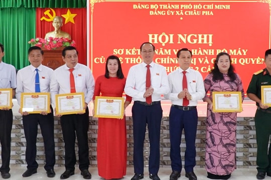 Xã Châu Pha sơ kết 1 năm vận hành mô hình chính quyền địa phương 2 cấp