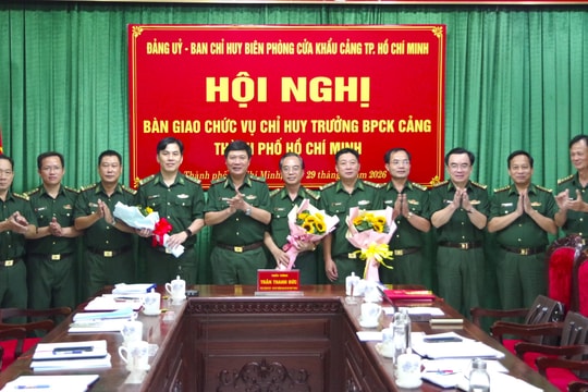Trung tá Lê Việt Hải giữ chức Chỉ huy trưởng Ban Chỉ huy Biên phòng cửa khẩu cảng TP.HCM