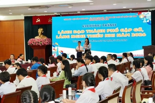 Lãnh đạo TP.HCM gặp gỡ, lắng nghe ý kiến của thiếu nhi thành phố