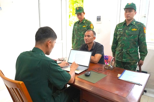Đồn Biên phòng cửa khẩu Mỹ Quý Tây bắt giữ đối tượng có quyết định truy tìm