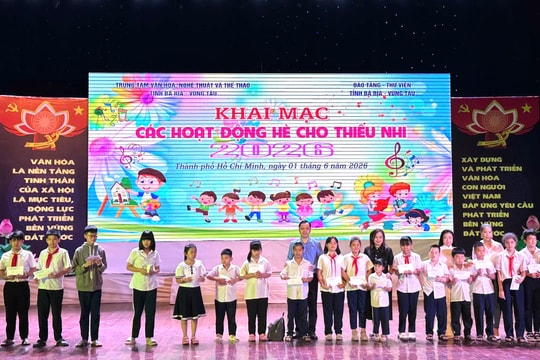 Khai mạc chuỗi hoạt động hè năm 2026 dành cho thiếu nhi