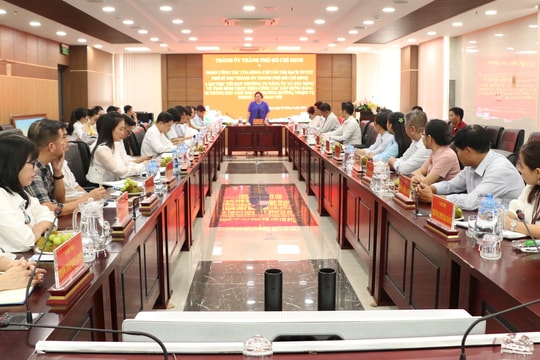 Đoàn công tác Thành ủy TP.HCM làm việc với Ban Thường vụ Đảng ủy xã Bàu Bàng