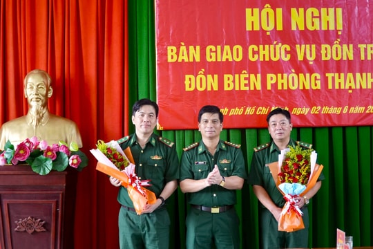 Trung tá Nguyễn Thành Sơn được bổ nhiệm giữ chức Đồn trưởng Đồn Biên phòng Thạnh An