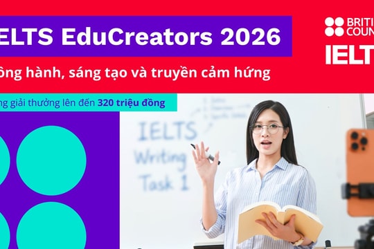 Hội đồng Anh phát động Giải thưởng IELTS EduCreators 2026