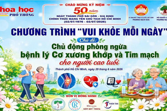“Vui khỏe mỗi ngày” trở lại phường Rạch Dừa với kiến thức phòng ngừa bệnh lý Cơ xương khớp và Tim mạch