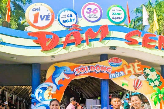 Công viên Nước Đầm Sen - Mát dịu mùa hè, kết nối tình thân