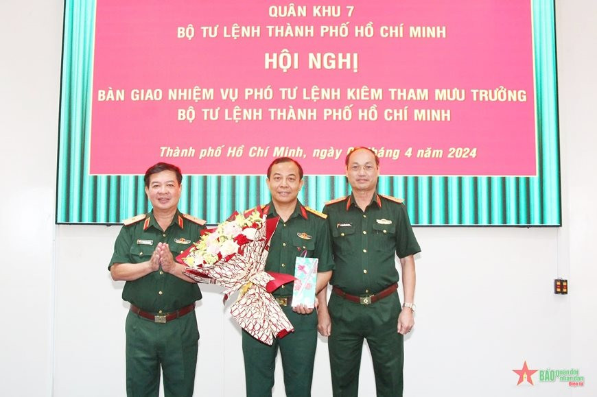 Bổ nhiệm Đại tá Vũ Văn Điền giữ chức vụ Phó tư lệnh, Tham mưu trưởng Bộ tư lệnh TP.HCM