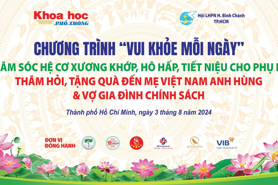 Chương trình “Vui khỏe mỗi ngày” tiếp tục chia sẻ kiến thức và yêu thương đến người dân huyện Bình Chánh