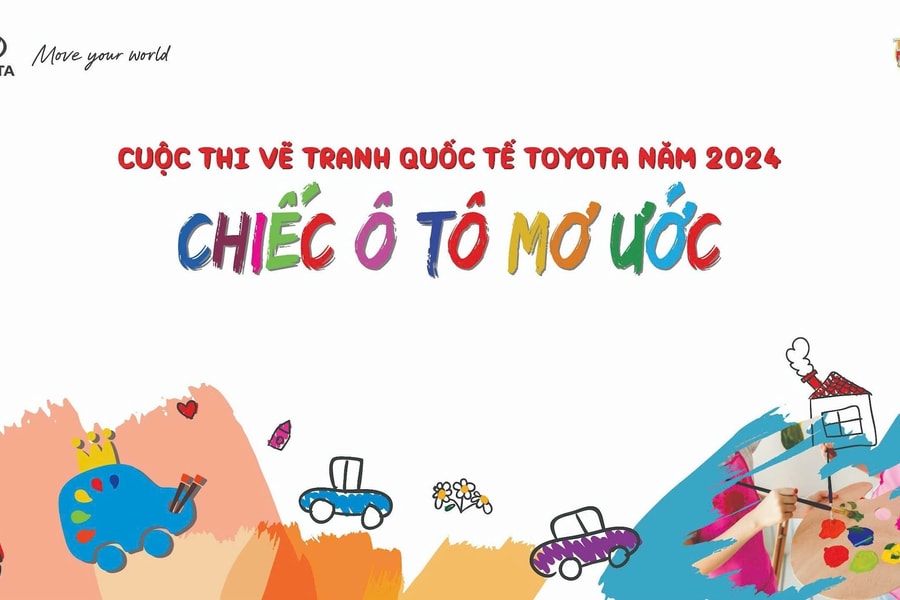 Chính thức khởi động cuộc thi vẽ tranh quốc tế Toyota Chiếc ô tô mơ ước năm 2024