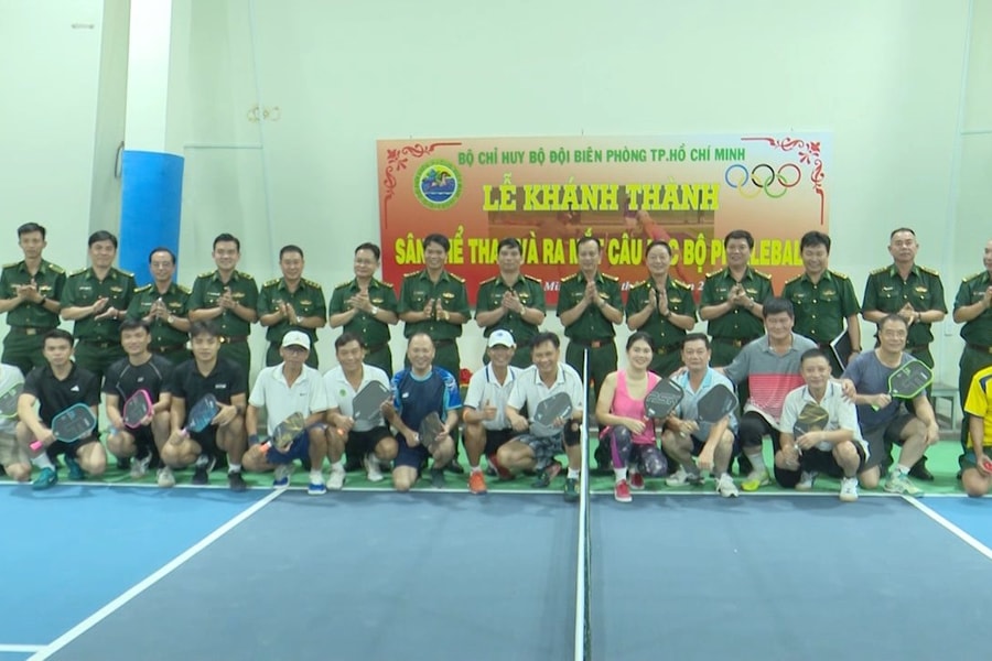 Bộ Chỉ huy BĐBP TP.HCM ra mắt Câu lạc bộ Pickleball