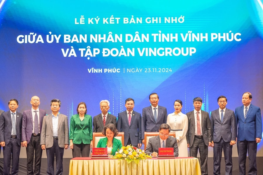 UBND tỉnh Vĩnh Phúc và Tập đoàn Vingroup ký kết thỏa thuận hợp tác toàn diện về chuyển đổi xanh