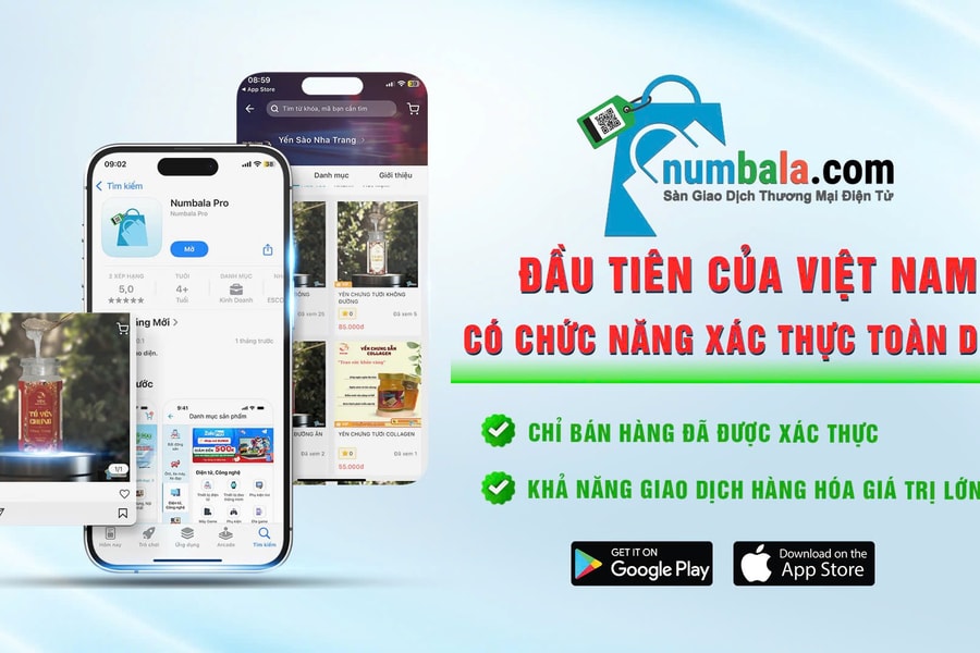 Numbala: Tiên phong sàn thương mại điện tử có chức năng xác thực tại Việt Nam