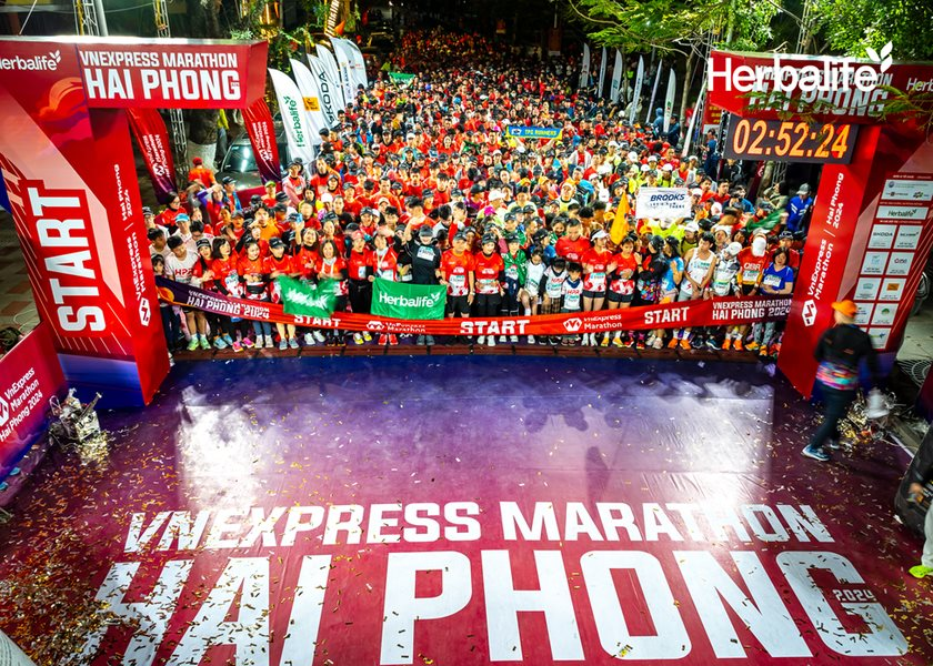 Herbalife Việt Nam tiếp tục là nhà tài trợ dinh dưỡng cho VnExpress Marathon Hải Phòng