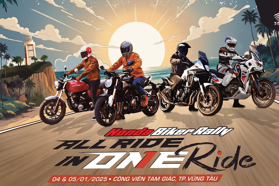 Đại hội Honda Biker Rally 2025 sẽ diễn ra tại Vũng Tàu