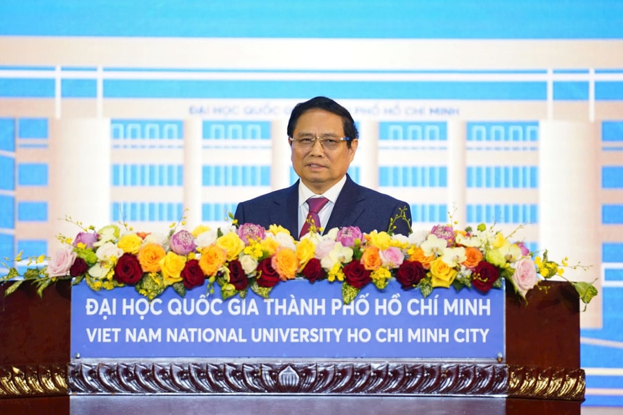 Thủ tướng Phạm Minh Chính: Đến 2030, ĐHQG-HCM vào nhóm 100 đại học hàng đầu châu Á