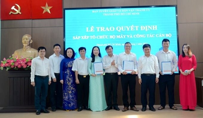 Thành lập Phòng Tuyên truyền, Báo chí - Xuất bản thuộc Ban Tuyên giáo và Dân vận Thành ủy TP.HCM