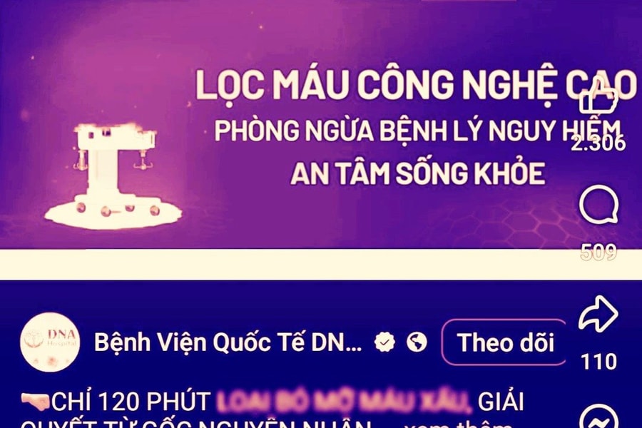 BVĐK Quốc tế DNA thú nhận sai phạm trong quảng cáo "lọc máu công nghệ cao, giảm nguy cơ đột quỵ"