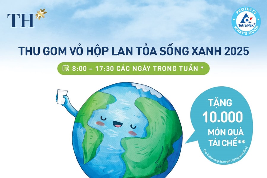 Tập đoàn TH: Thu gom vỏ hộp sữa, lan tỏa lối sống xanh 2025