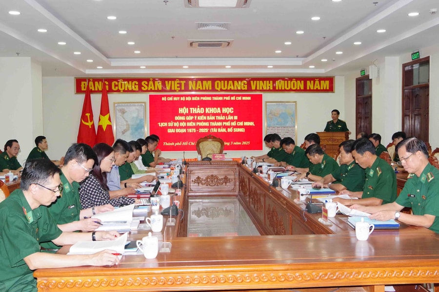 Hội thảo góp ý kiến bản thảo lần III “Lịch sử Bộ đội Biên phòng TP.HCM giai đoạn 1975 - 2025”