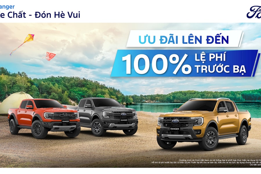 Mua xe Ford trong tháng 5, khách hàng có cơ hội nhận được loạt quà tặng hấp dẫn