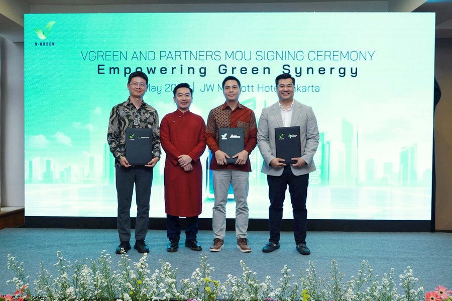 V-GREEN ký MOU với 4 đối tác để triển khai 63.000 cổng sạc VinFast tại Indonesia, dự kiến tổng đầu tư 300 triệu USD
