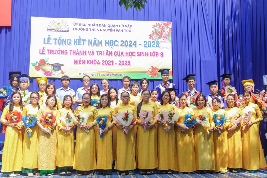 Trường THCS Nguyễn Văn Trỗi tổng kết năm học 2024 - 2025