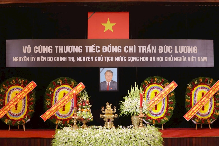 Lễ truy điệu nguyên Chủ tịch nước Trần Đức Lương tại TP.HCM