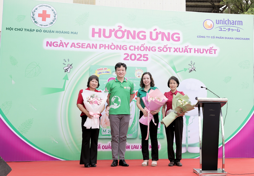 Diana Unicharm phát động lễ ra quân hưởng ứng ngày Asean phòng chống sốt xuất huyết 2025