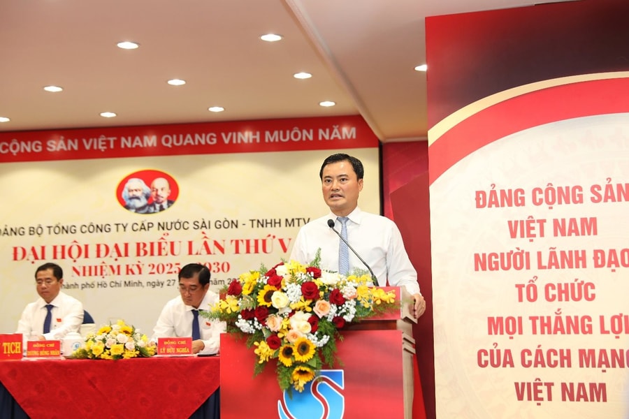 Đại hội đại biểu Đảng bộ Tổng Công ty Cấp nước Sài Gòn lần thứ V, nhiệm kỳ 2025 -2030