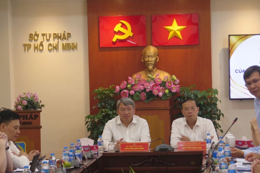 Bộ Tư pháp làm việc với TP.HCM sau khi sắp xếp mô hình chính quyền địa phương 2 cấp
