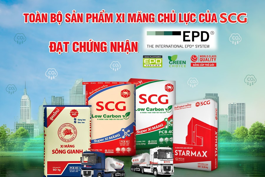 SCG Việt Nam đạt chứng nhận EPD cho toàn bộ xi măng chủ lực
