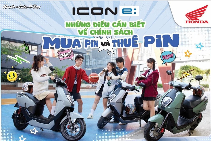 Honda Việt Nam công bố chính sách bán pin xe gắn máy điện ICON e: