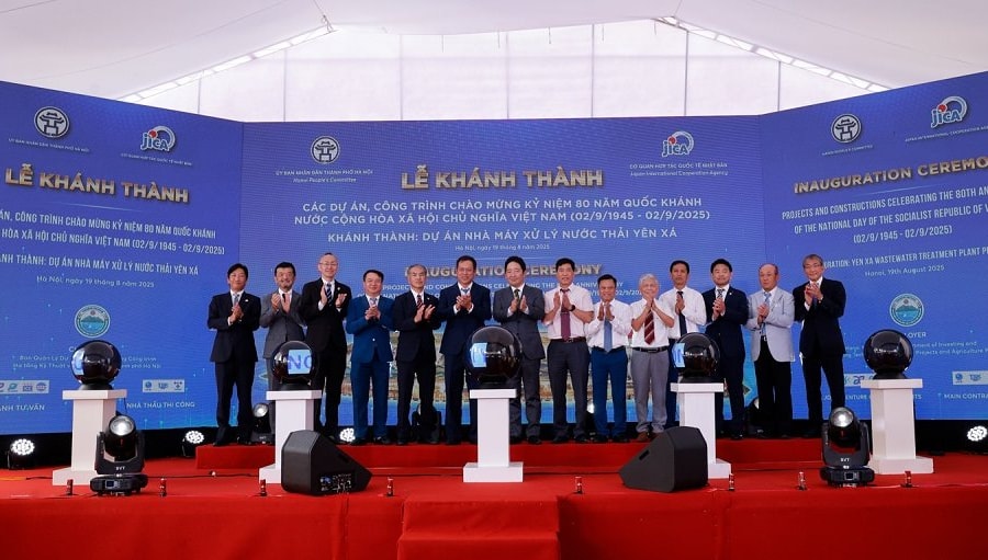 Khánh thành Nhà máy xử lý nước thải Yên Xá lớn nhất miền Bắc