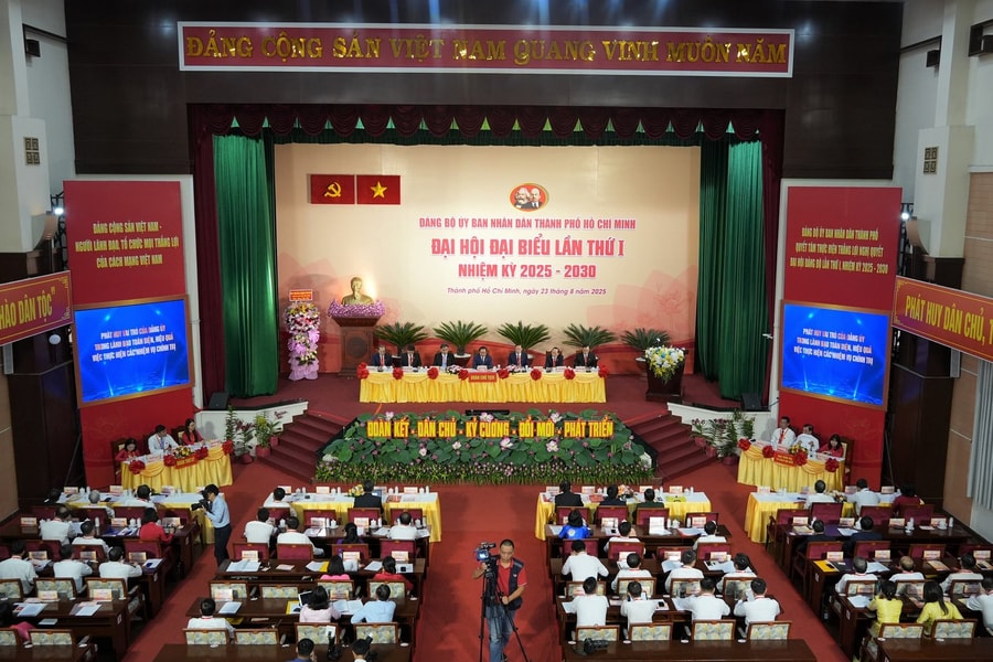 Khai mạc Đại hội đại biểu Đảng bộ UBND TP.HCM lần thứ I, nhiệm kỳ 2025 -2030