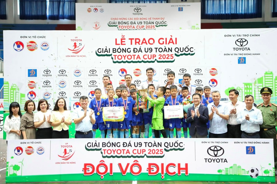 Chính thức khép lại Giải Bóng đá U9 toàn quốc Toyota Cup 2025