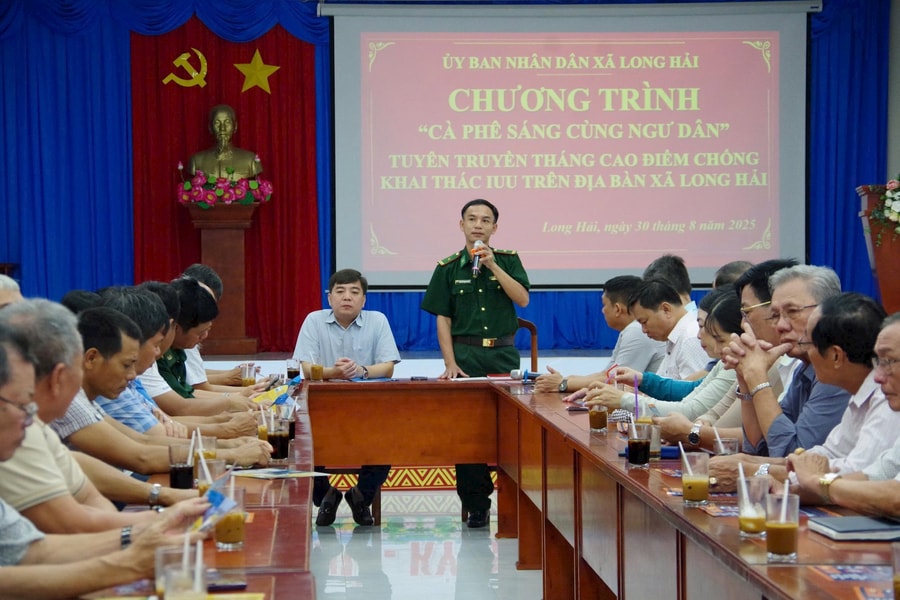 Chương trình “Cà phê sáng cùng ngư dân” kết hợp tuyên truyền chống khai thác IUU