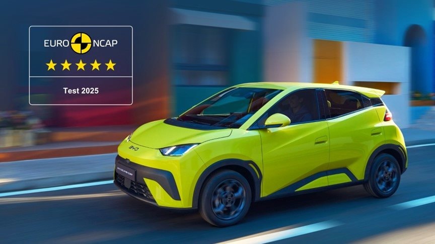 BYD DOLPHIN SURF đạt chứng nhận an toàn tối đa 5 sao Euro NCAP